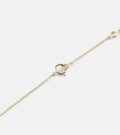 Stone And Strand Hey Mama 10kt Gold Necklace With Diamonds In Gold