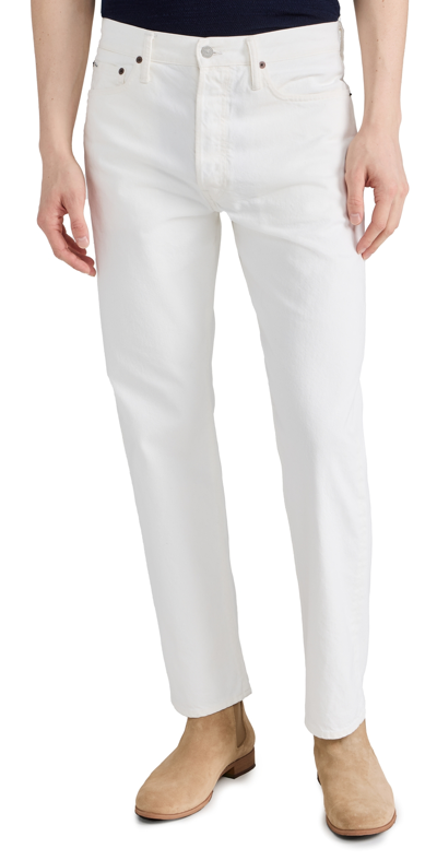 Shop Polo Ralph Lauren Matteo Straight Fit Denim Jeans White
