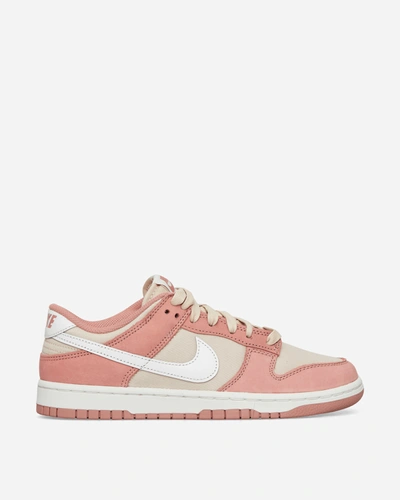 Shop Nike Dunk Low Retro Prm Sneakers Red Stardust / Summit White In Multicolor