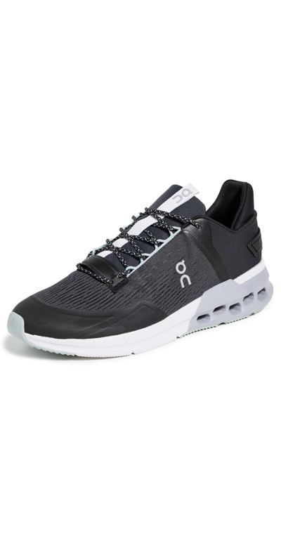 On Cloudnova Flux Sneakers Black Mineral In Black Mineral
