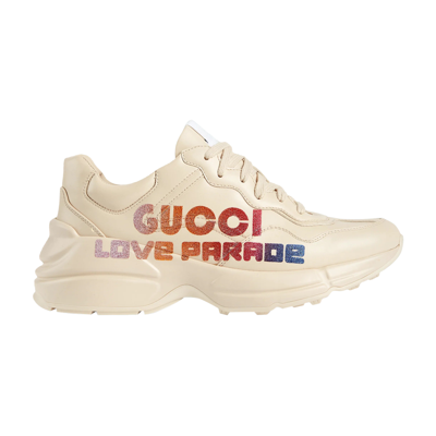 Pre-owned Gucci Wmns Rhyton 'love Parade' In Cream