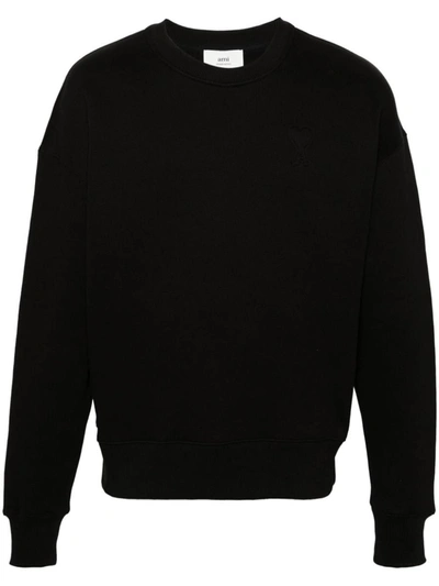 Shop Ami Alexandre Mattiussi Ami Paris Jerseys & Knitwear In Black
