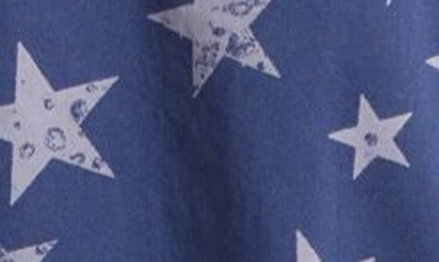 Saturdays Surf Nyc Billy Sunbaked Star Print Short Sleeve Quarter Zip Workwear Shirt In Star Print