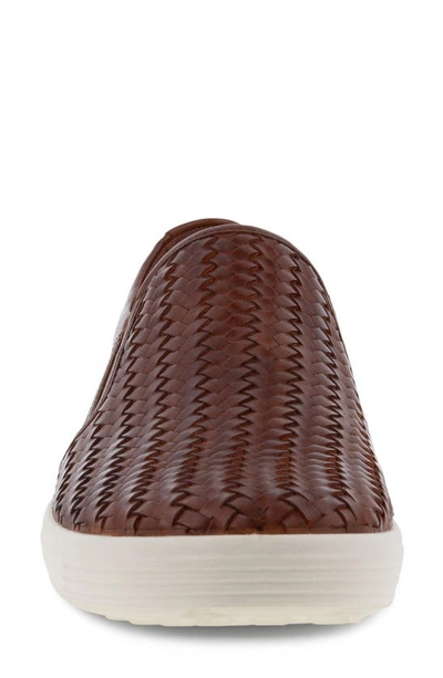 Ecco Soft 7 Slip-on Sneaker In Cognac