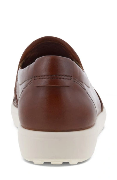 Ecco Soft 7 Slip-on Sneaker In Cognac