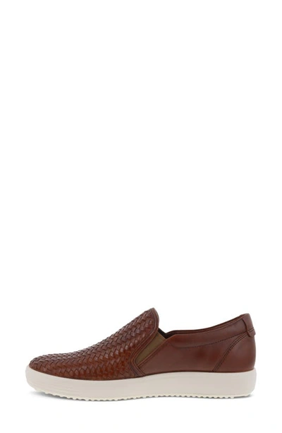 Ecco Soft 7 Slip-on Sneaker In Cognac