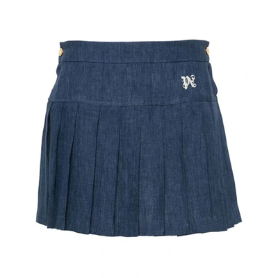 Shop Palm Angels Skirts In Blue