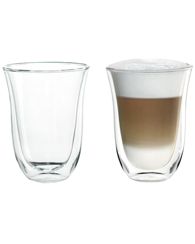 Shop Delonghi Set Of Two 7.5oz Latte Glasses