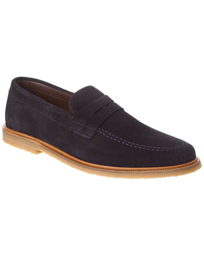 Shop M By Bruno Magli Carmelo Suede Loafer In Blue