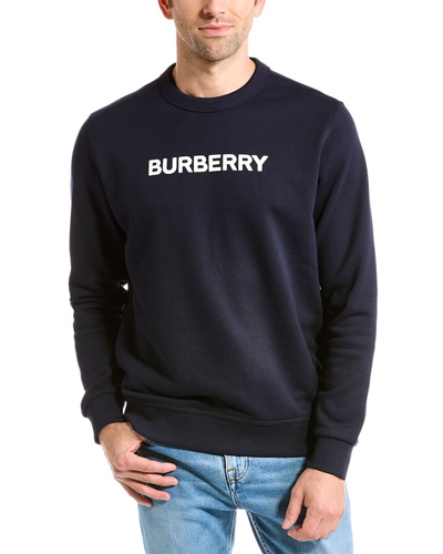 Shop Burberry Crewneck Sweatshirt In Black