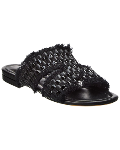 Shop Alexandre Birman Kate Leather Sandal In Black