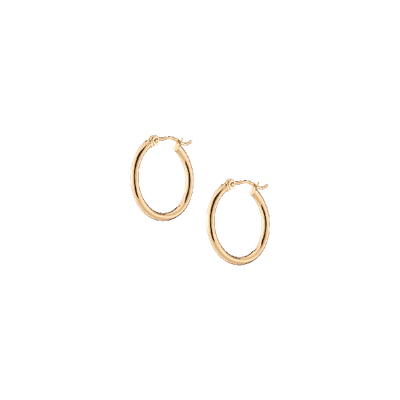 Aurate New York Gold Hoop Earrings - 2mm (20mm) In Yellow