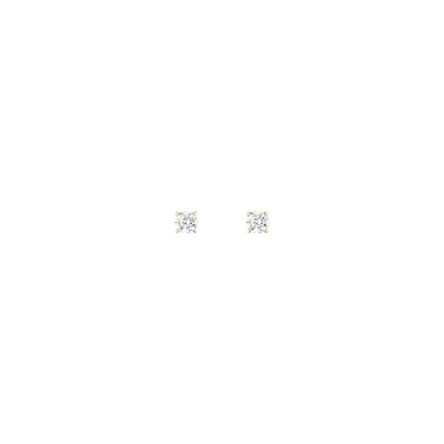 Aurate New York Diamond Stud Earrings - Lab In White