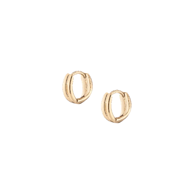 Aurate New York Crossover Huggie Earrings In Rose