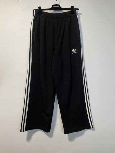 BALENCIAGA Pre-owned X Adidas Baggy Trefoil Sweatpants In Black