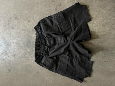 Pre-owned Rick Owens Cyclops Cargo Boxer Short In Black