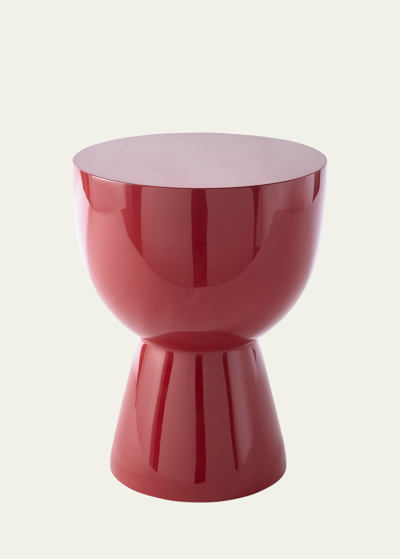 Shop Polspotten Tip Tap Stool In Ruby Red