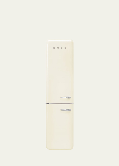 Shop Smeg Fab32 Retro-style Refrigerator With Bottom Freezer, Left Hinge In Cream