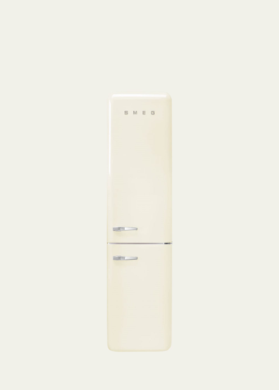 Shop Smeg Fab32 Retro-style Refrigerator With Bottom Freezer, Right Hinge In Cream