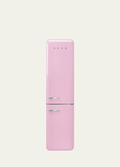 Shop Smeg Fab32 Retro-style Refrigerator With Bottom Freezer, Right Hinge In Pink