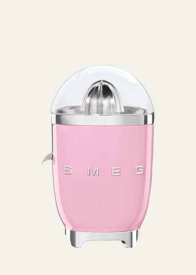 Smeg Retro-style Electric Citrus Juicer In Pink
