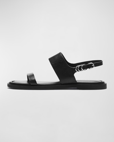 Shop Rag & Bone Geo Leather Slingback Sandals In Black
