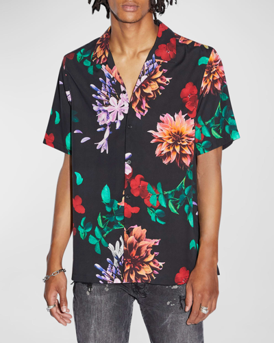 Shop Ksubi Men's Floral Tencel Camp Shirt In Assorted