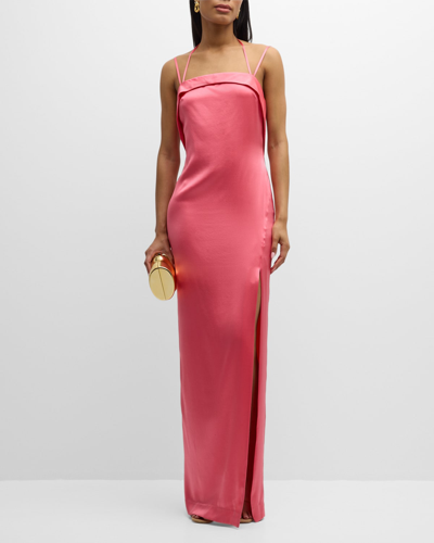 Shop Cult Gaia Strappy Backless Column Gown In Blossom