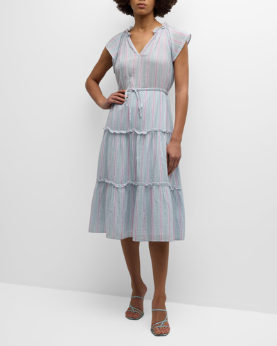 Shop Rails Juni Striped Midi Dress In Placid Stripe