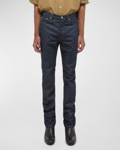 Shop Helmut Lang Men's Mid-rise Regular-fit Raw Denim Jeans In Raw Indgo
