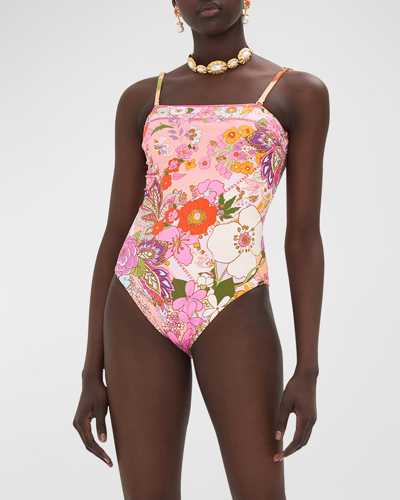 Shop Camilla Clever Clogs Bandeau One-piece Swimsuit