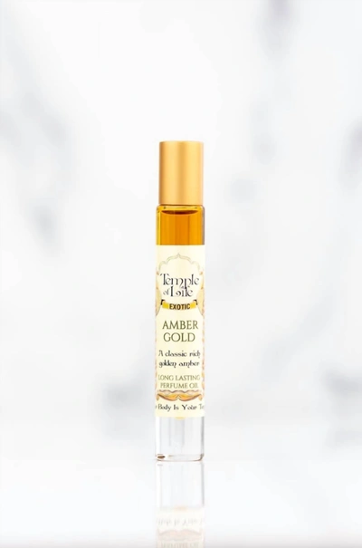Shop Temple Of Life Amber Gold Exotic Perfume Oil - 1/3 Oz. Or 9ml In Clear In Multi