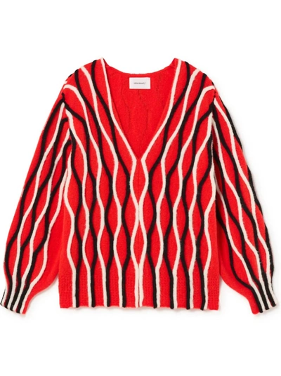 Shop Sita Murt Uga Striped Sweater In Red