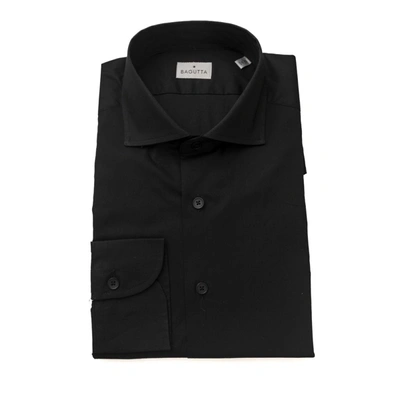 Shop Bagutta Cotton Men's Shirt In Black