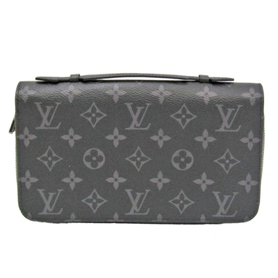 Pre-owned Louis Vuitton Zippy Xl Canvas Wallet () In Black
