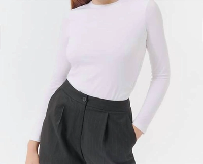 Atm Anthony Thomas Melillo Bracelet Sleeve Top In White In White