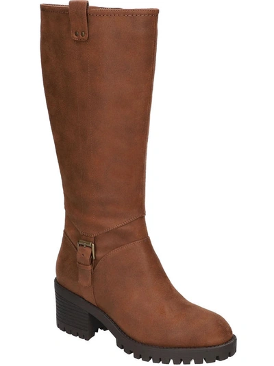 Shop Bella Vita Lorielle Womens Zipper Round Toe Mid-calf Boots In Brown
