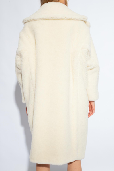 Shop Max Mara Demetra Coat In Bianco