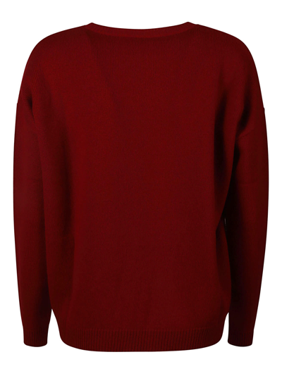 Shop Max Mara Nias Sweater In Fondo Rosso