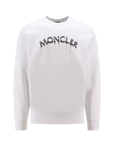 Shop Moncler Logo Printed Crewneck Sweatshirt In Non Definito