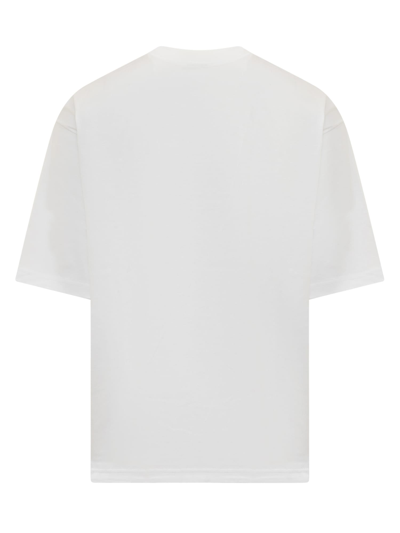 Shop Lanvin T-shirt With Logo In Optic White