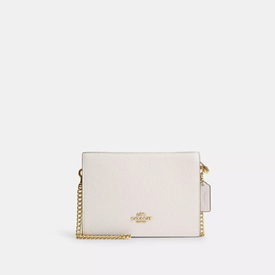 Shop Coach Outlet Slim Crossbody In Gold