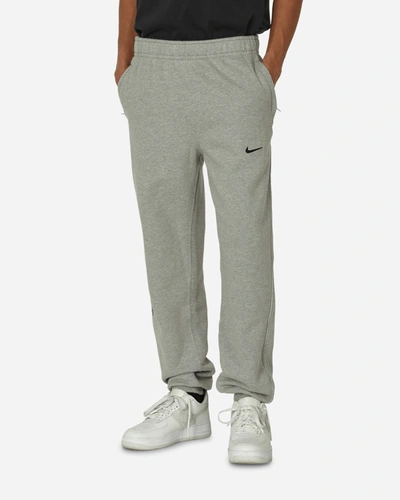 Shop Nike Nocta Fleece Pants Dark Grey Heather In Multicolor