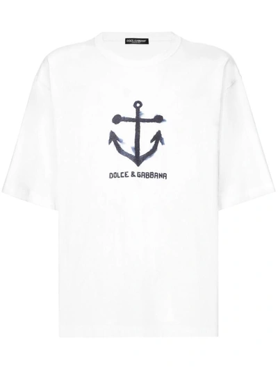 Shop Dolce & Gabbana T-shirts & Tops In Opticwhite