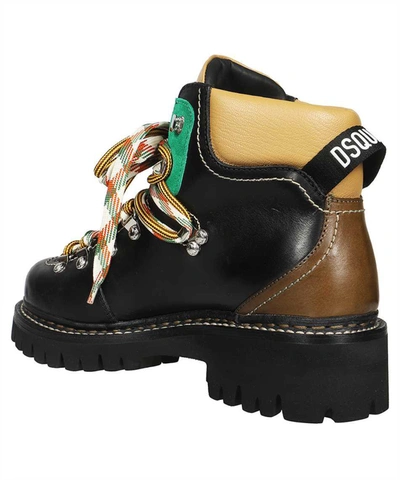 Shop Dsquared2 Boots In Black+green+beige