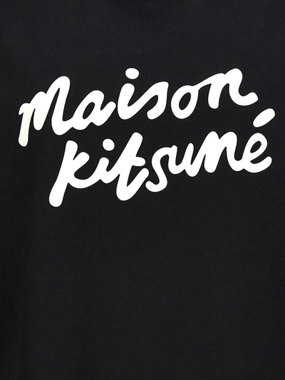 Shop Maison Kitsuné ' Handwriting' T-shirt In White/black