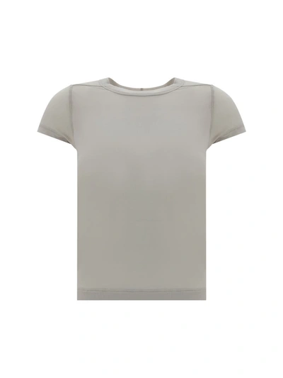 Shop Rick Owens T-shirts In Pearl