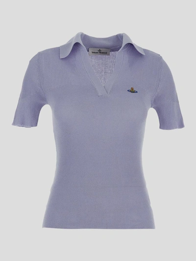 Shop Vivienne Westwood T-shirts And Polos In Lavender
