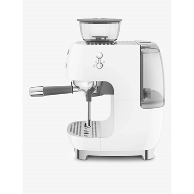 Shop Smeg White Egf03whuk Espresso Coffee Machine And Grinder