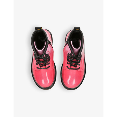Shop Dr. Martens' Dr Martens Girls Pink Kids 1460 Gradient Woven Ankle Boots